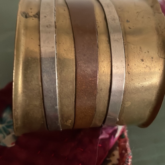 Vintage Copper brass cuff bracelet - Picture 2 of 4